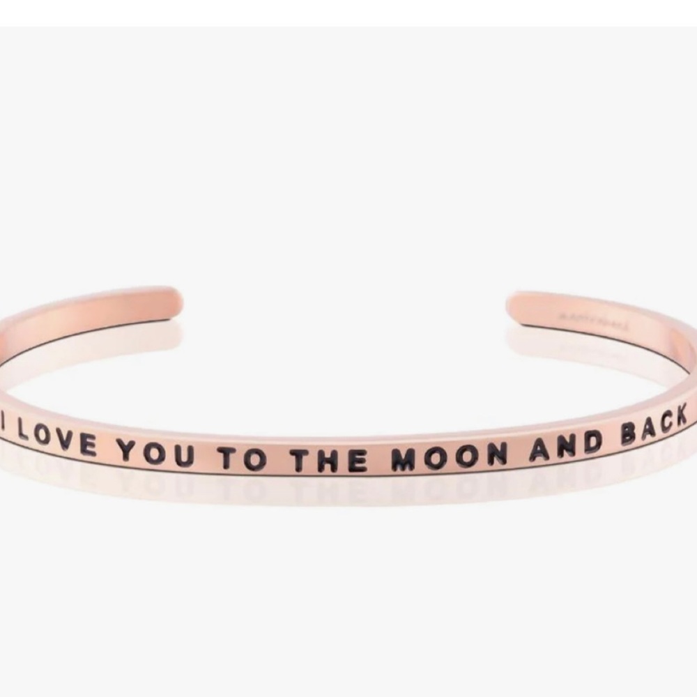 Mantra band “I love you to the moon and back” bracelet